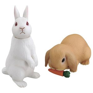 アニア AS-34 ウサギ 日本白色種 & ロップイヤー (動物フィギュア)