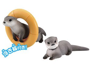 アニア AS-15 ユーラシアカワウソ (水に浮くVer.) (動物フィギュア)