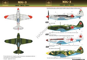 Soviet Air Force MiG-3 Part.2 Decal Sheet (Decal)