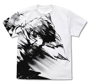 Cowboy Bebop Spike Spiegel All Print T-Shirts White M (Anime Toy)