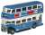 (N) ブラッドフォード RT 2階建てバス(ブルー/アイボリー) (鉄道模型) 商品画像1