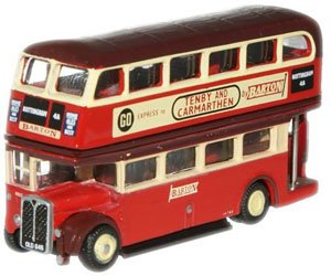 (N) Barton Transport RTL Bus (Orange Red/Ivory) (Model Train)