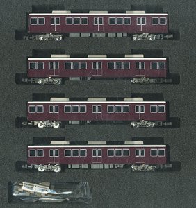 Hankyu Series 8000/8300 First Edition Four Middle Car Set (without Motor) (Add-On 4-Car Set) (Pre-colored Completed) (Model Train)