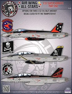 アメリカ海軍 F/A-18E/F スーパーホーネット エアウイング オールスター Part.1 (デカール)