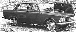 Moskwitsch 408 IE 1966 (Blue) 4 Front Light (Diecast Car)