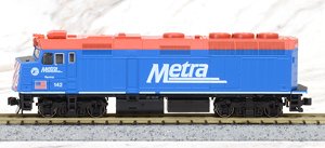 EMD F40PH シカゴ・メトラ 青色塗装 ＃142 ラヴィニア ★外国形モデル (鉄道模型)