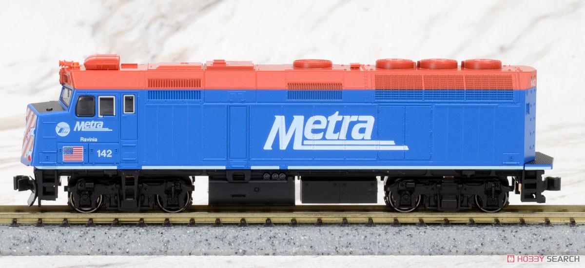 EMD F40PH シカゴ・メトラ 青色塗装 ＃142 ラヴィニア ★外国形モデル (鉄道模型) 商品画像1