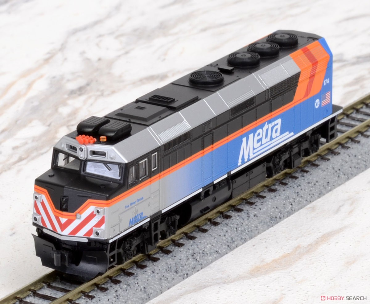 EMD F40PH シカゴ・メトラ 新塗装 ＃174 フォックス リバー グローブ ★外国形モデル (鉄道模型) 商品画像2