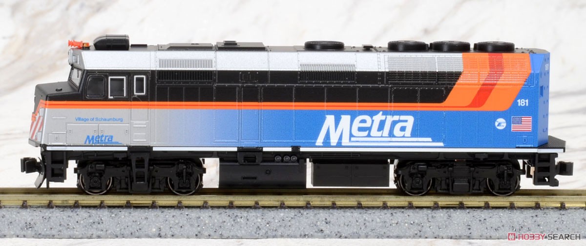 EMD F40PH シカゴ・メトラ 新塗装 ＃181 ビレッジオブシャンバーグ ★外国形モデル (鉄道模型) 商品画像1