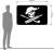 ガールズ＆パンツァー最終章 サメさんチーム 海賊旗 (小) (キャラクターグッズ) その他の画像1