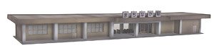 Concrete Station Building Homes A (Unassembled Kit) (Model Train)