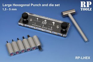 Large Hexagonal Punch and Die Set (Hobby Tool)
