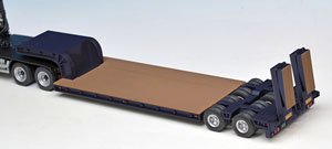 16輪 中低床重量物運搬用トレーラ 自動あゆみ付 (ダークブルーメタリック) (ミニカー)