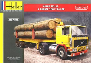 ボルボ F12-20 & 木材運搬セミトレーラー (プラモデル)