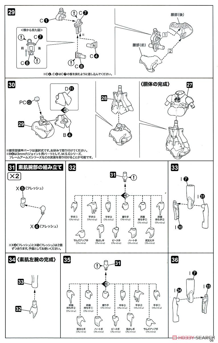 フレームアームズ・ガール レティシア (プラモデル) 設計図4