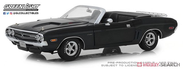 1971 Dodge Challenger R/T Convertible with Luggage Rack - A8 Gunmetal Gray Poly (ミニカー) 商品画像1