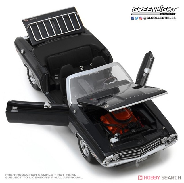 1971 Dodge Challenger R/T Convertible with Luggage Rack - A8 Gunmetal Gray Poly (ミニカー) 商品画像2