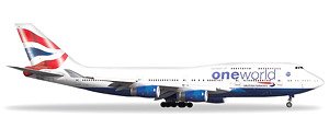 747-400 ブリティッシュエアウェイズ `OneWorld` G-CIVL (完成品飛行機)