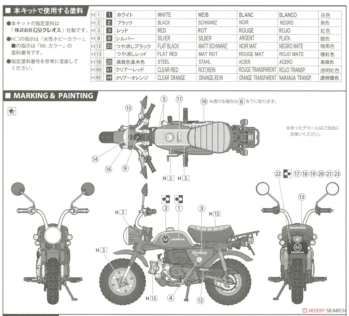 くまモンのプラモ ライダーヘルメットバージョン＋ Honda モンキー くまモンバージョン (プラモデル) 塗装1