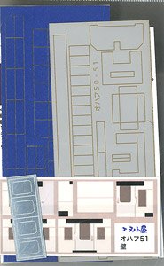 16番(HO) 室内パーツ TOMIX製HO 50系オハフ51 (No.HO-558対応) (鉄道模型)