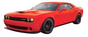 2018 Dodge Challenger SRT Helli Red (Diecast Car)