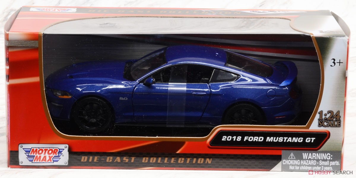 2018 Ford Mustang GT Lightning Blue (Diecast Car) Package1