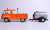Volkawagen Type2 (T1) Service Pickup + Oil Tank Trailer (Orange) (Diecast Car) Item picture2