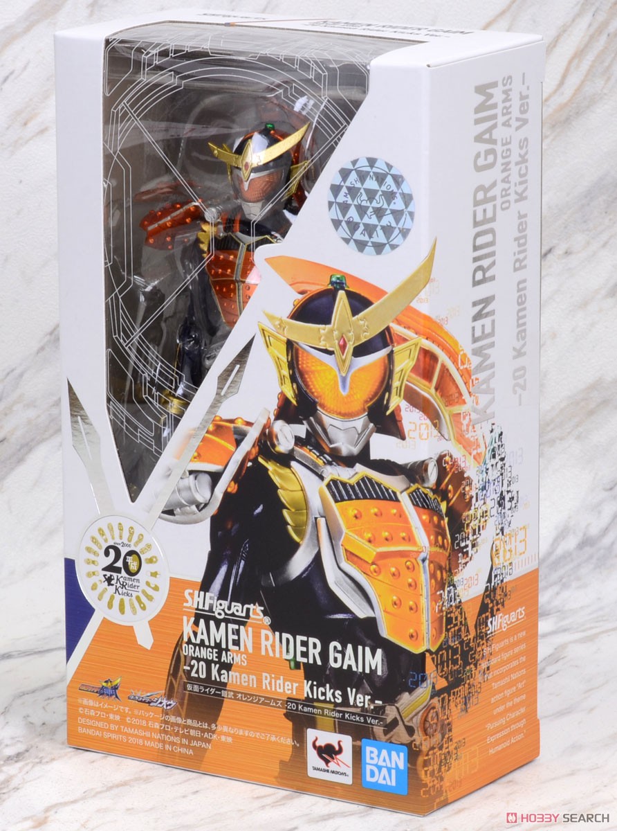 S.H.フィギュアーツ 仮面ライダー鎧武 オレンジアームズ -20 Kamen Rider Kicks Ver.- (完成品) パッケージ1