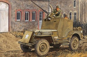 WW.II アメリカ陸軍 1/4トン 4x4 小型装甲車 w/キャリバー50 (プラモデル)