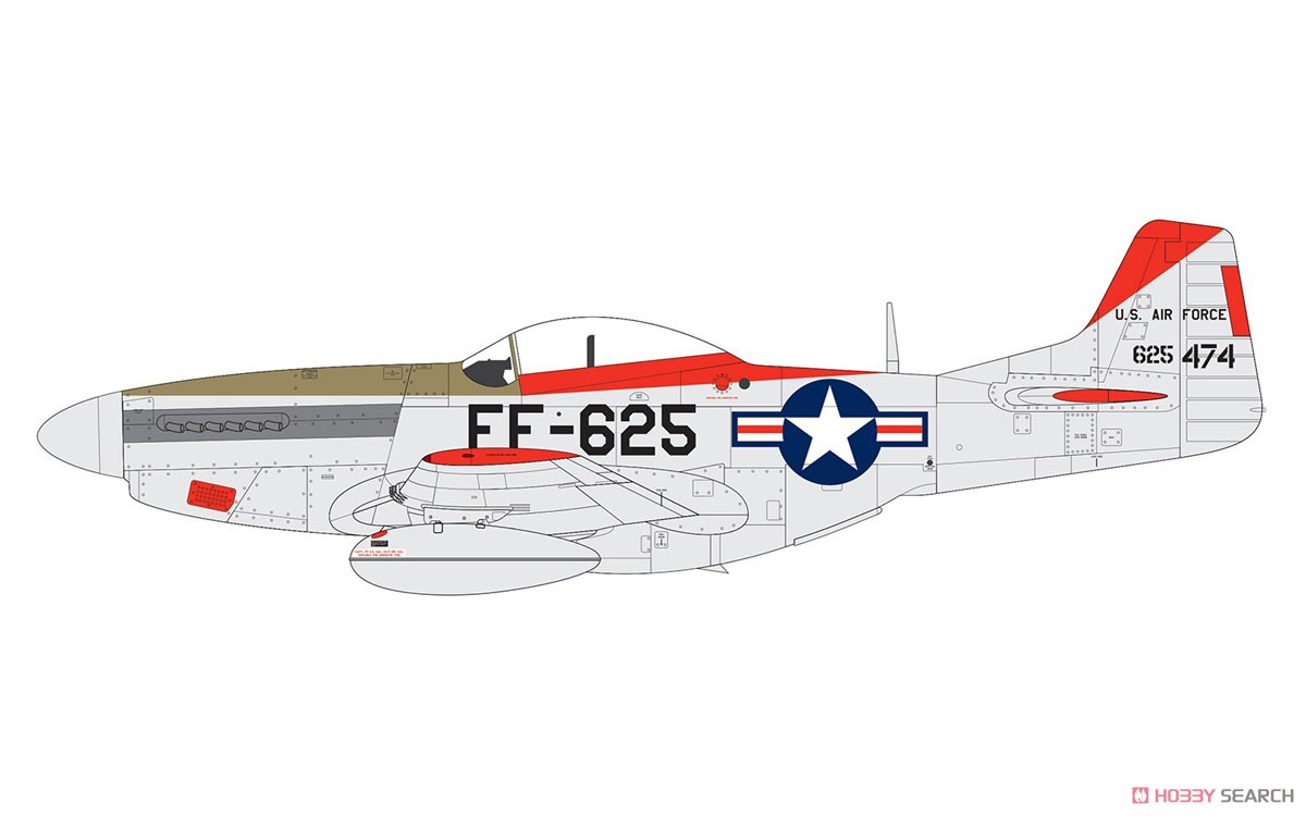 ノースアメリカン F-51D ムスタング (プラモデル) 塗装1