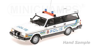 ボルボ 240 GL ブレーク 1986 `POLIS SWEDEN` スウェーデン警察 (ミニカー)