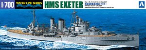 British Heavy Cruiser HMS Exeter (Plastic model)