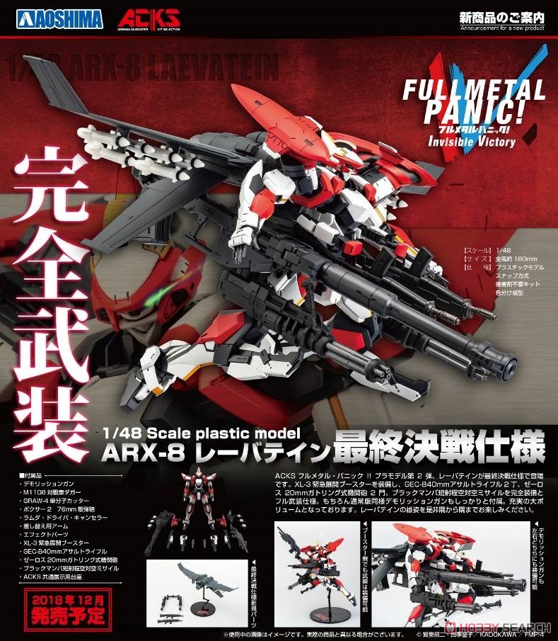 Full Metal Panic! IV ARX-8 Laevatein Final Battle Type (Plastic model) Item picture13