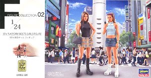90`s Platform boots Girls Figure (Plastic model)