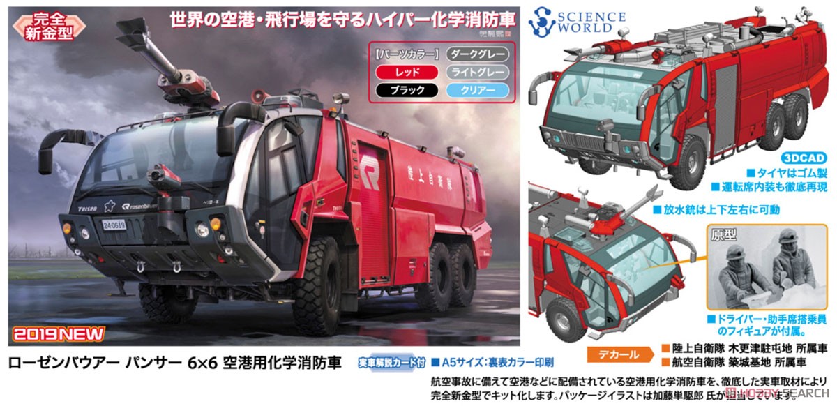 ローゼンバウアー パンサー 6×6 空港用化学消防車 (プラモデル) その他の画像1