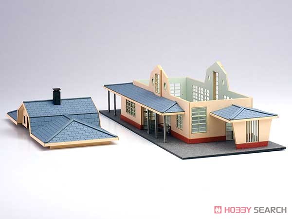 1/150ペーパーモデルキット 駅舎シリーズ18：地方駅舎 / 新二岐駅タイプ (モチーフ：旧夕張鉄道 新二岐駅 駅舎) (組み立てキット) (鉄道模型) その他の画像12