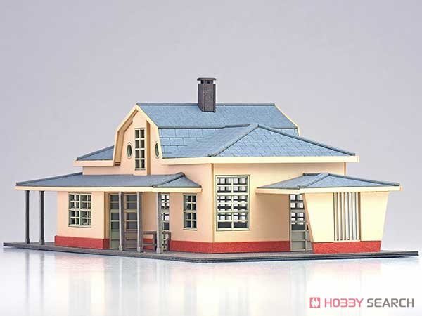 1/150ペーパーモデルキット 駅舎シリーズ18：地方駅舎 / 新二岐駅タイプ (モチーフ：旧夕張鉄道 新二岐駅 駅舎) (組み立てキット) (鉄道模型) その他の画像5