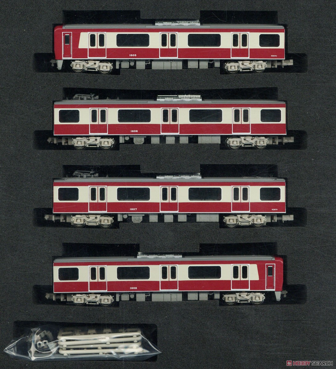 Keikyu Type New 1000-1800 Standard Four Car Formation Set (w/Motor) (Basic 4-Car Set) (Pre-colored Completed) (Model Train) Item picture1
