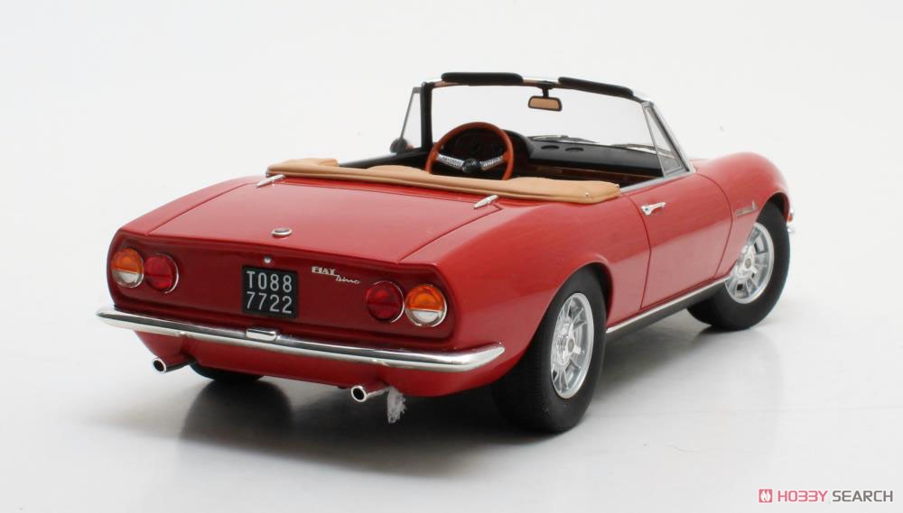 Fiat Dino Spyder Red 1966 (Diecast Car) Item picture3