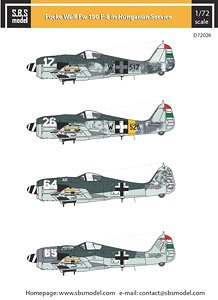 Focke Wolf Fw 190 F-8 [Hungarian Service] Vol..I (Decal)