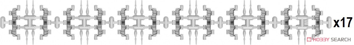 T-55/T-62/T-72 RMSh Workable Track Links Set. Late Type (Plastic model) Other picture1