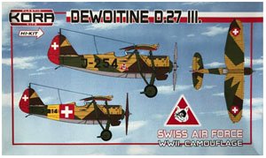 Dewoitine D.27 III Swiss Air Force, WWII Camouflage (Plastic model)