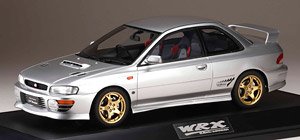 スバル インプレッサ WRX type R STi Version IV (GC8) 1997 ライトシルバーメタリック (ミニカー)