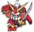 SD Gundam 30th Acrylic Key Ring Musha Gundam (Anime Toy) Item picture1