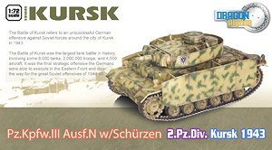 Pz.Kpfw.III Ausf.N w/Schurzen 2.Pz.Div. Kursk 1943 (Pre-built AFV)