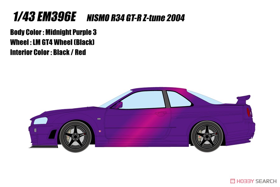 NISMO R34 GT-R Z-tune ミッドナイトパープル3 (ミニカー) その他の画像1