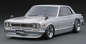 Nissan Skyline 2000 GT-R (KPGC10) Silver ※Hayashi-Wheel (ミニカー)