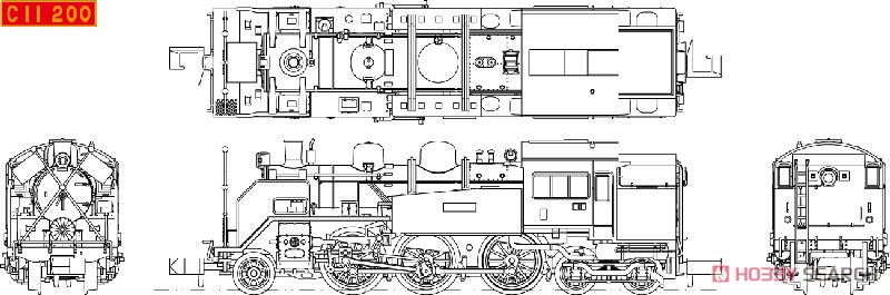 国鉄 C11-200 お召しタイプB (鉄道模型) その他の画像2