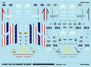 アメリカ海軍 F-14B/D VX-9 エヴァリュエイターズ 「ザ・ヴァンディーズ」 (デカール)