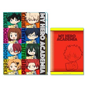Gyugyutto Clear File w/3 Pockets My Hero Academia School Uniform Ver. A (Anime Toy)